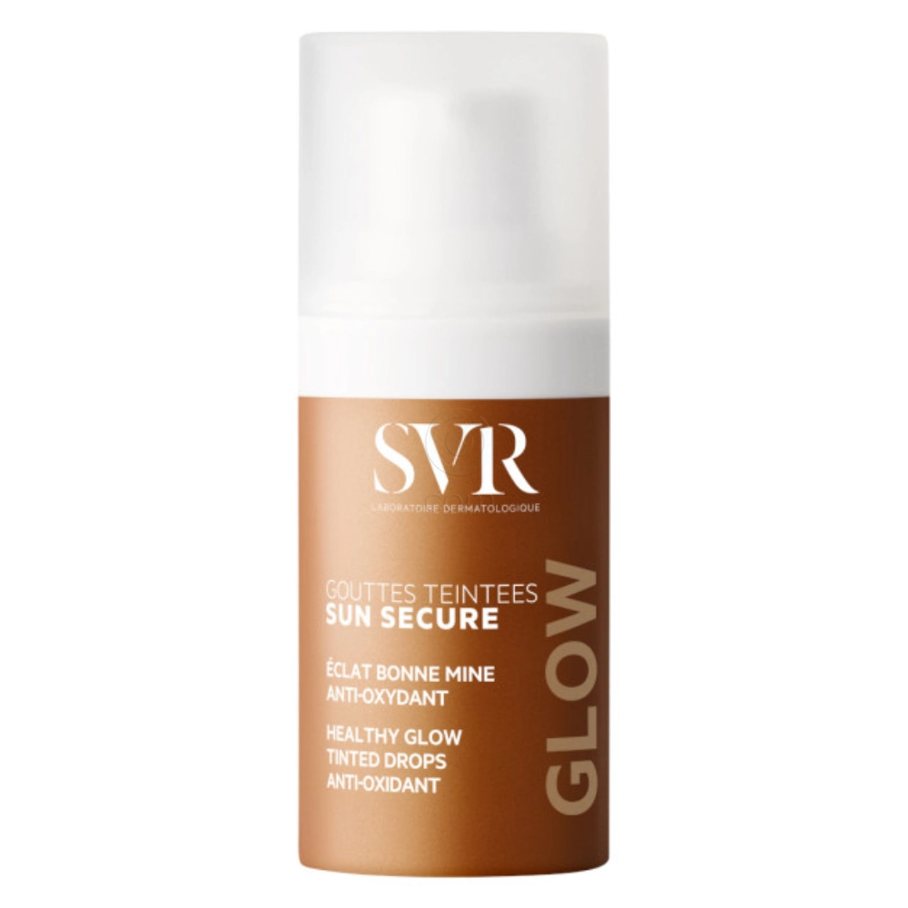 SVR Sun Secure Tinted Drops, posvetljevalne obarvane kapljice za obraz in vrat (15 ml)